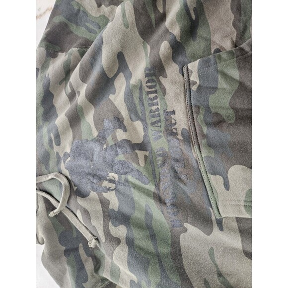 Independent Trading Company Mens Small Forest Camo Midweight Hooded Pullover - Picture 2 of 9